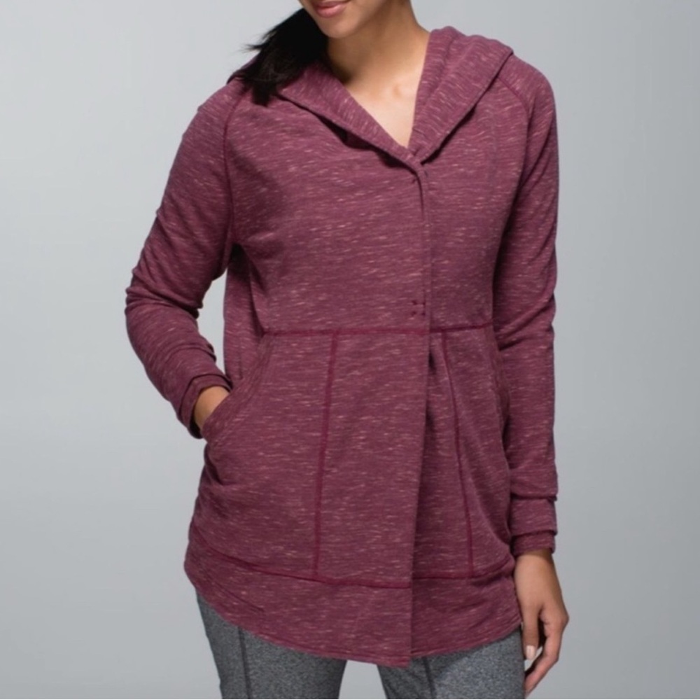 Lululemon Find Centre Wrap Size 2 Heathered Marled Rust Berry